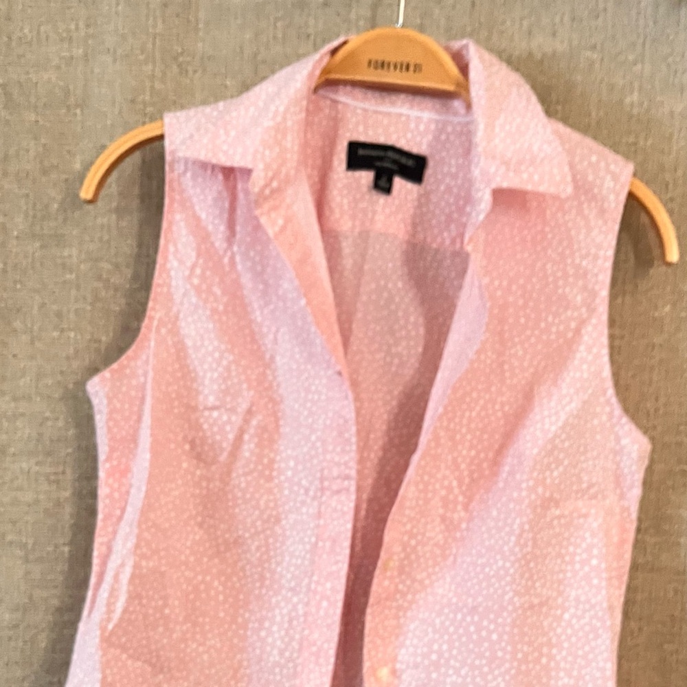 Banana Republic Light Pink Patterned Blouse